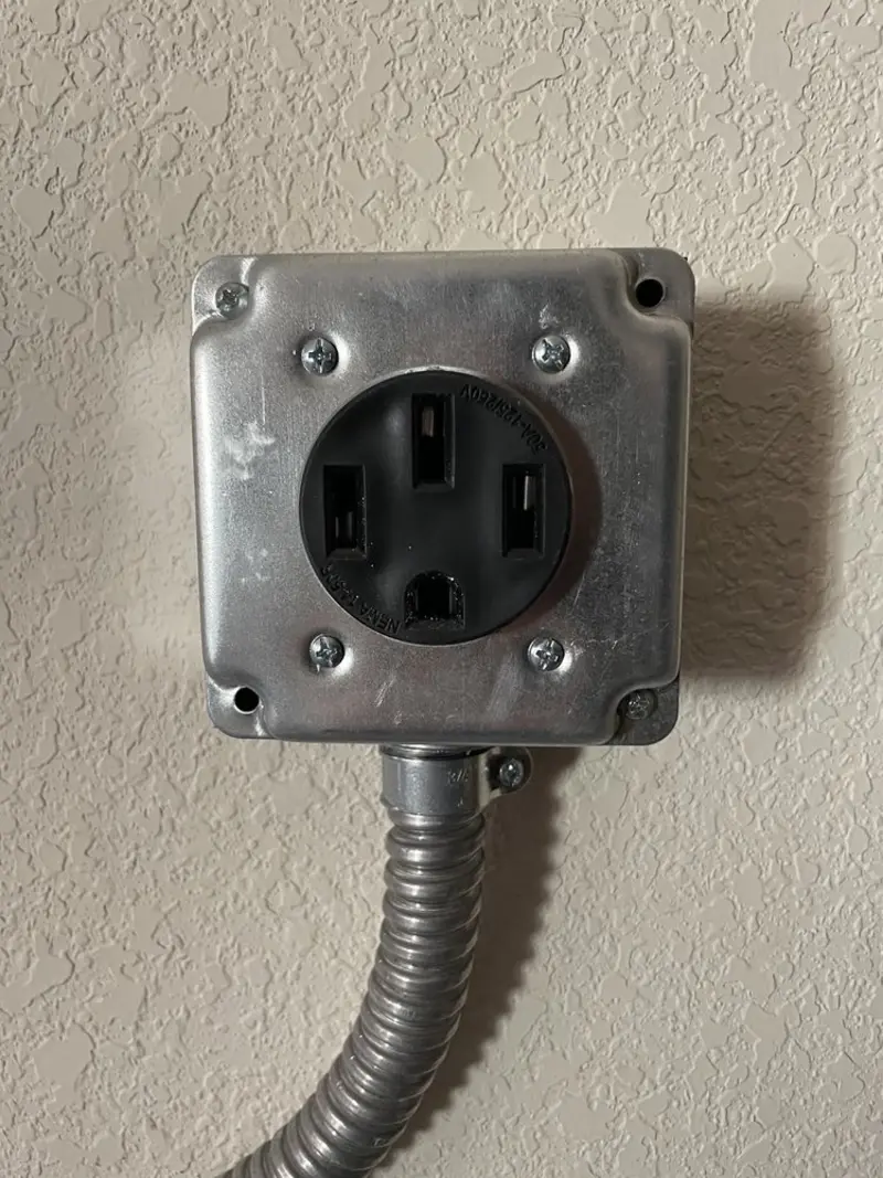 NEMA 14-50 outlet installed for Electrical Panel Upgrade in Templeton