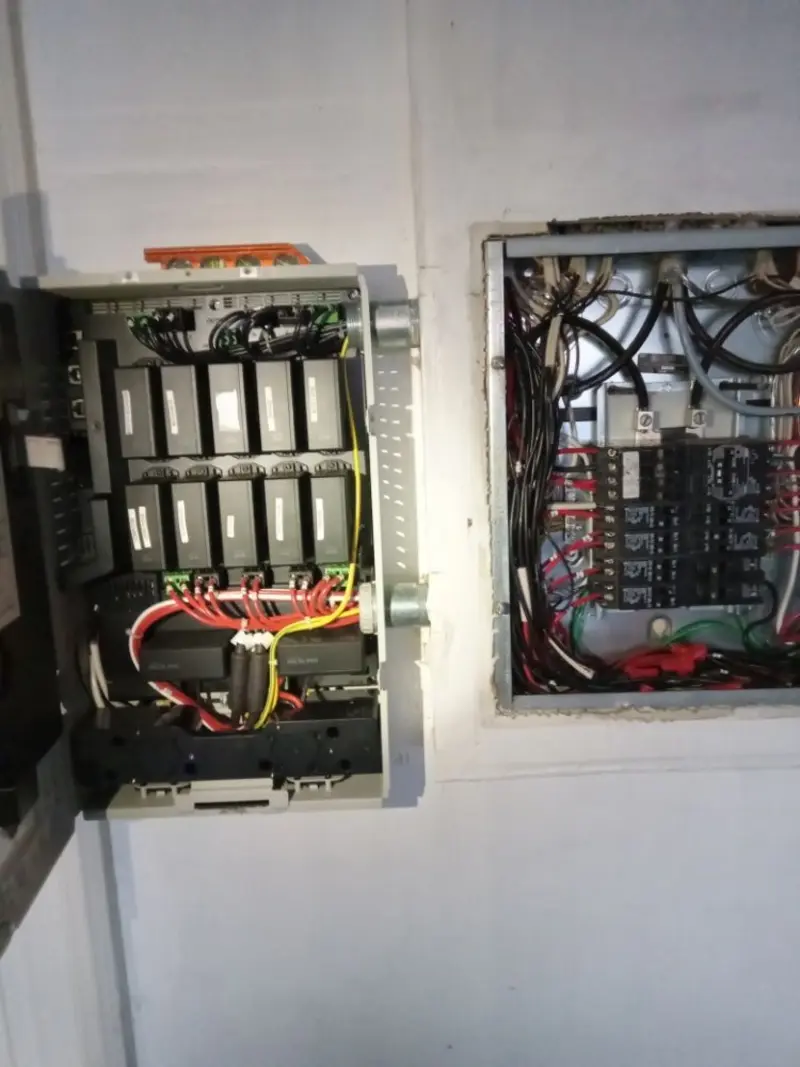 Electrical panel upgrade completed for Security Camera Wiring in Templeton